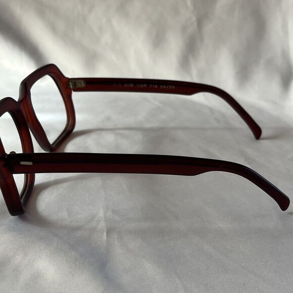 SS Big Sur 714 54 20 Eyeglass FRAME ONLY France Vintage Plastic - Picture 3 of 8
